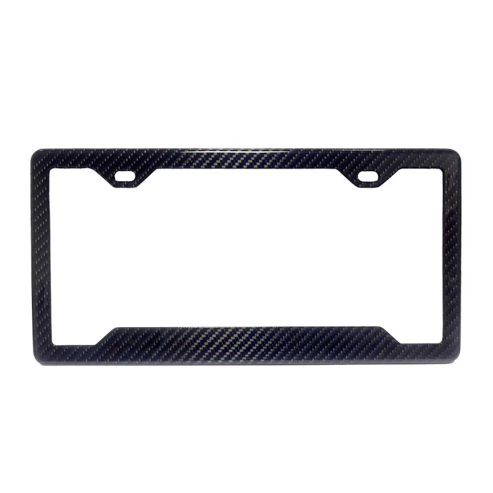 Real Carbon Fiber License Plate Frame