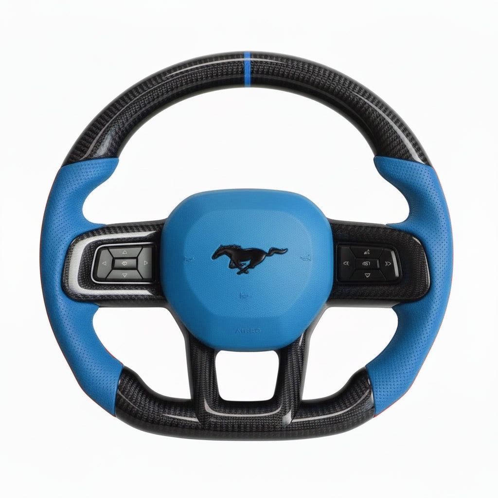 2024+ Ford Mustang Carbon Fiber Steering Wheel - Preset