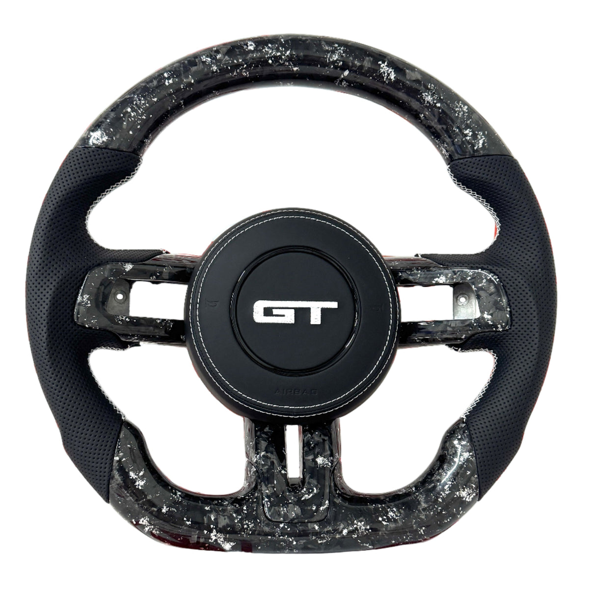 2015-2023 Ford Mustang Carbon Fiber Steering Wheel - Customizable