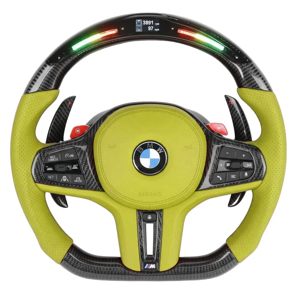 2020+ BMW G-Series Carbon Fiber Steering Wheel - Preset