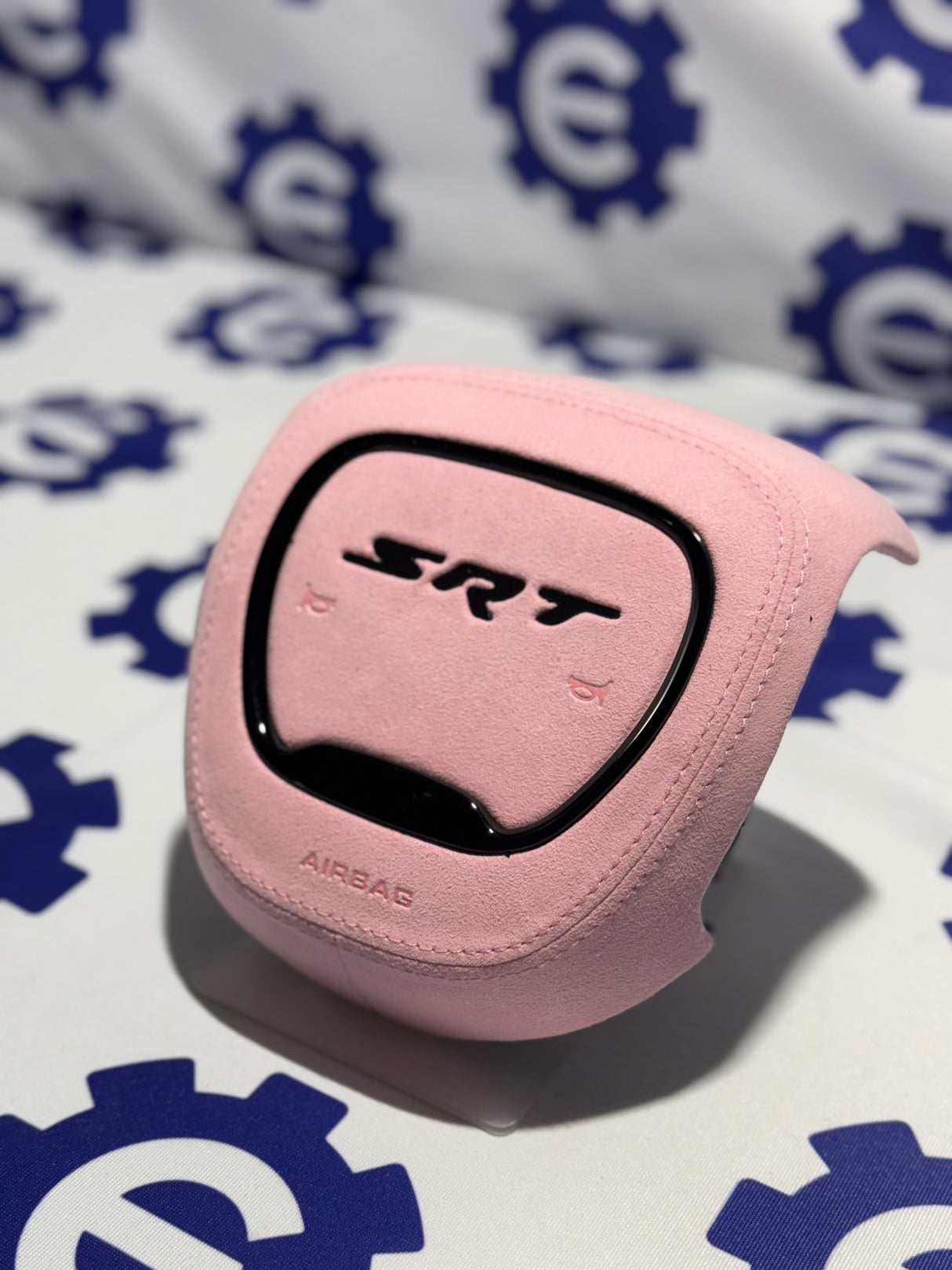 2015+ Dodge Airbag Cover - Pink Alcantara