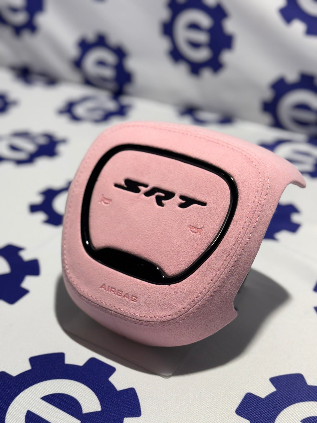 2015-2023 Dodge Airbag Cover - Pink Alcantara