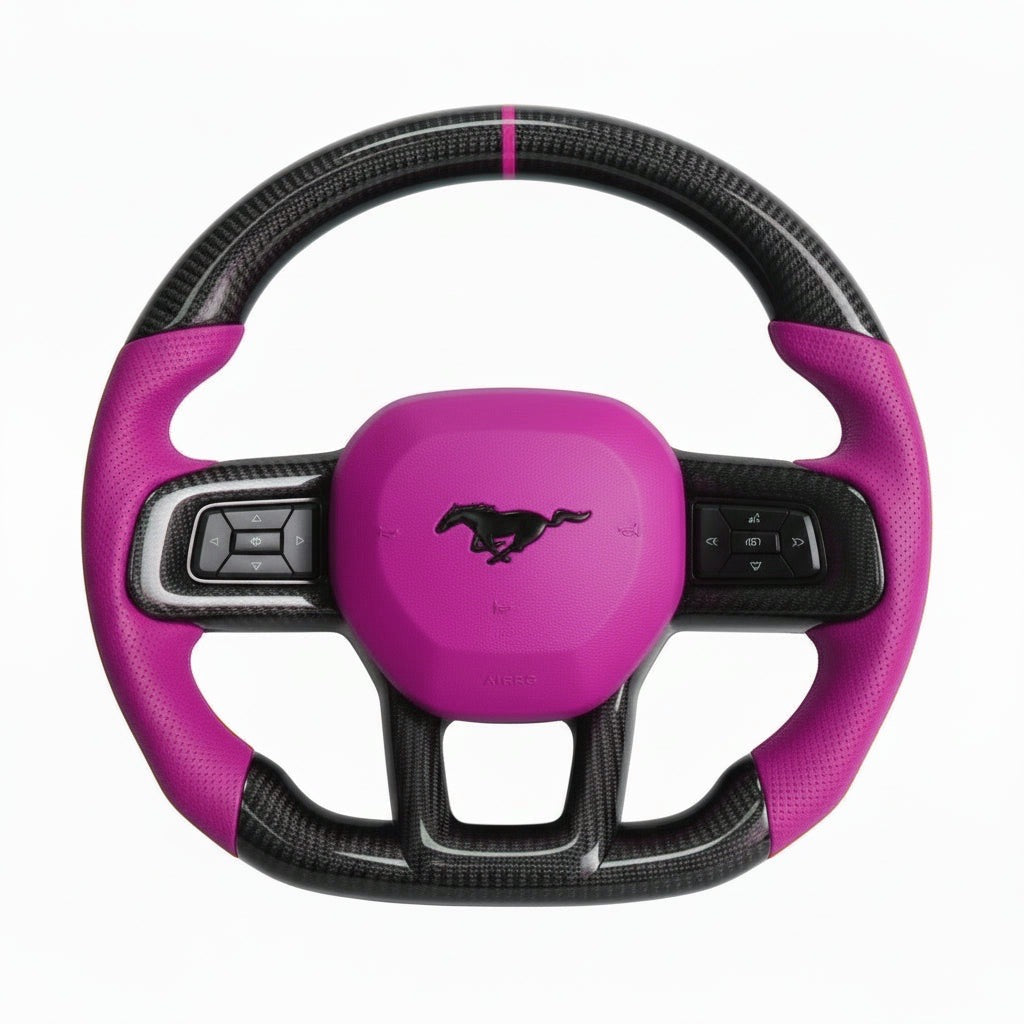 2024+ Ford Mustang Carbon Fiber Steering Wheel - Preset