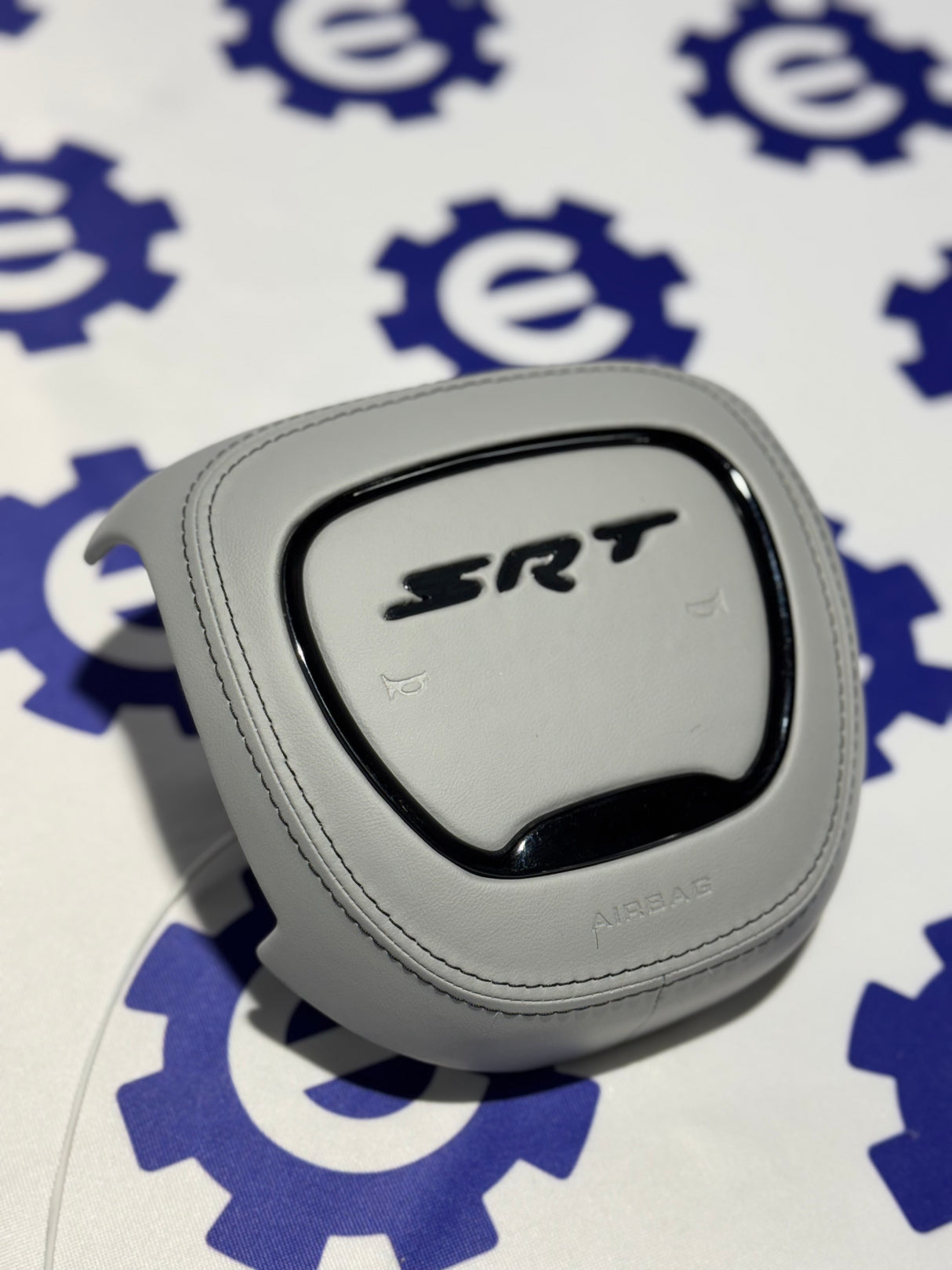 2015+ Dodge Airbag Cover - Grey Leather