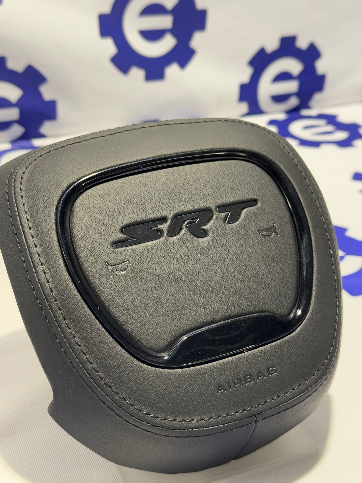2015+ Dodge Airbag Cover - Blue Leather
