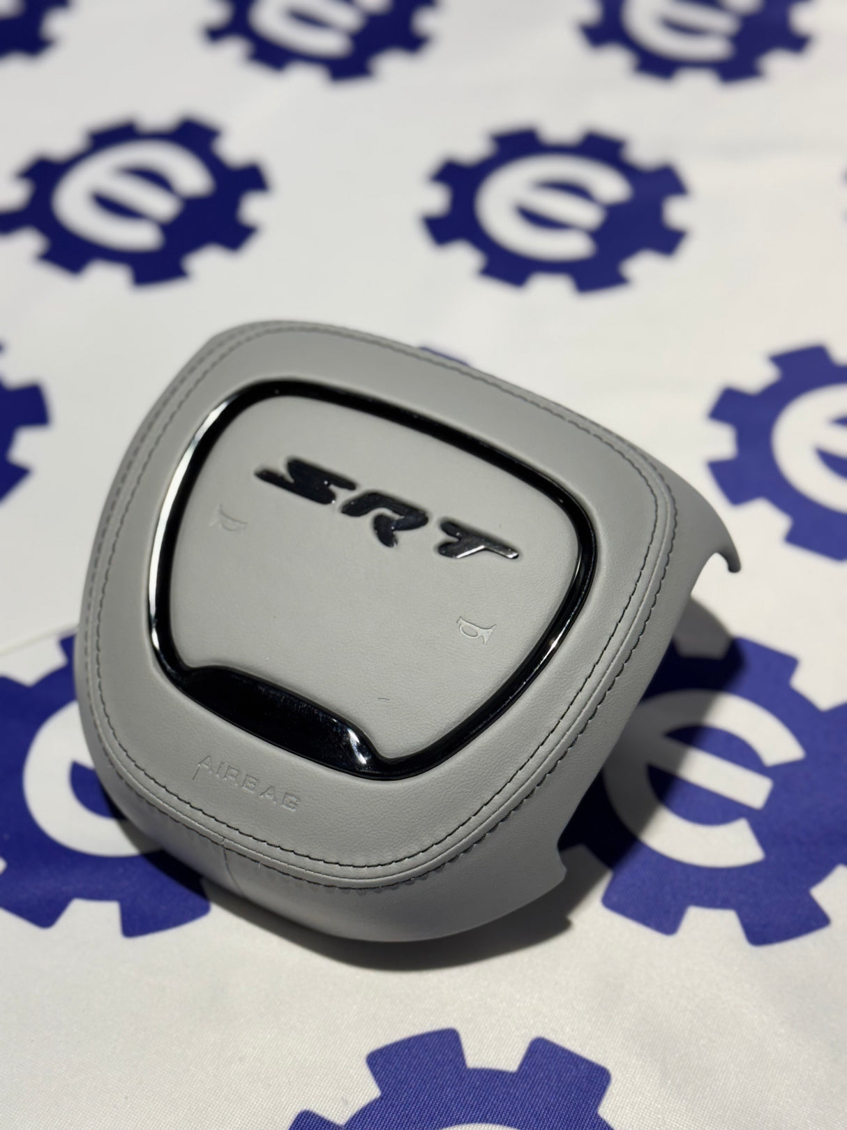 2015+ Dodge Airbag Cover - Grey Leather