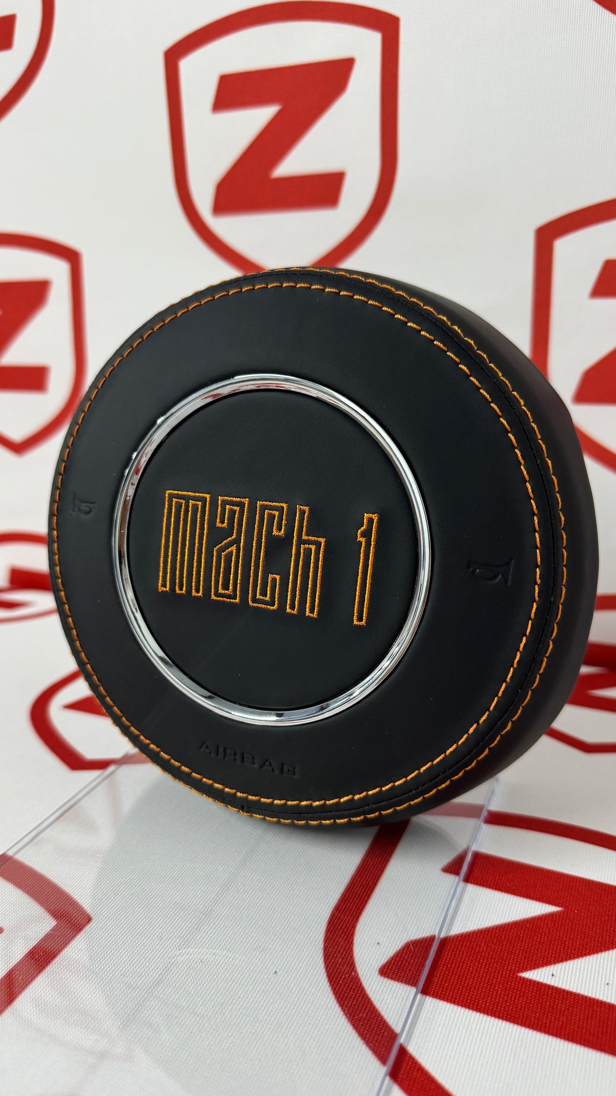 2015-2023 Mustang Mach 1 Carbon Fiber Steering Wheel (Orange)- Preset