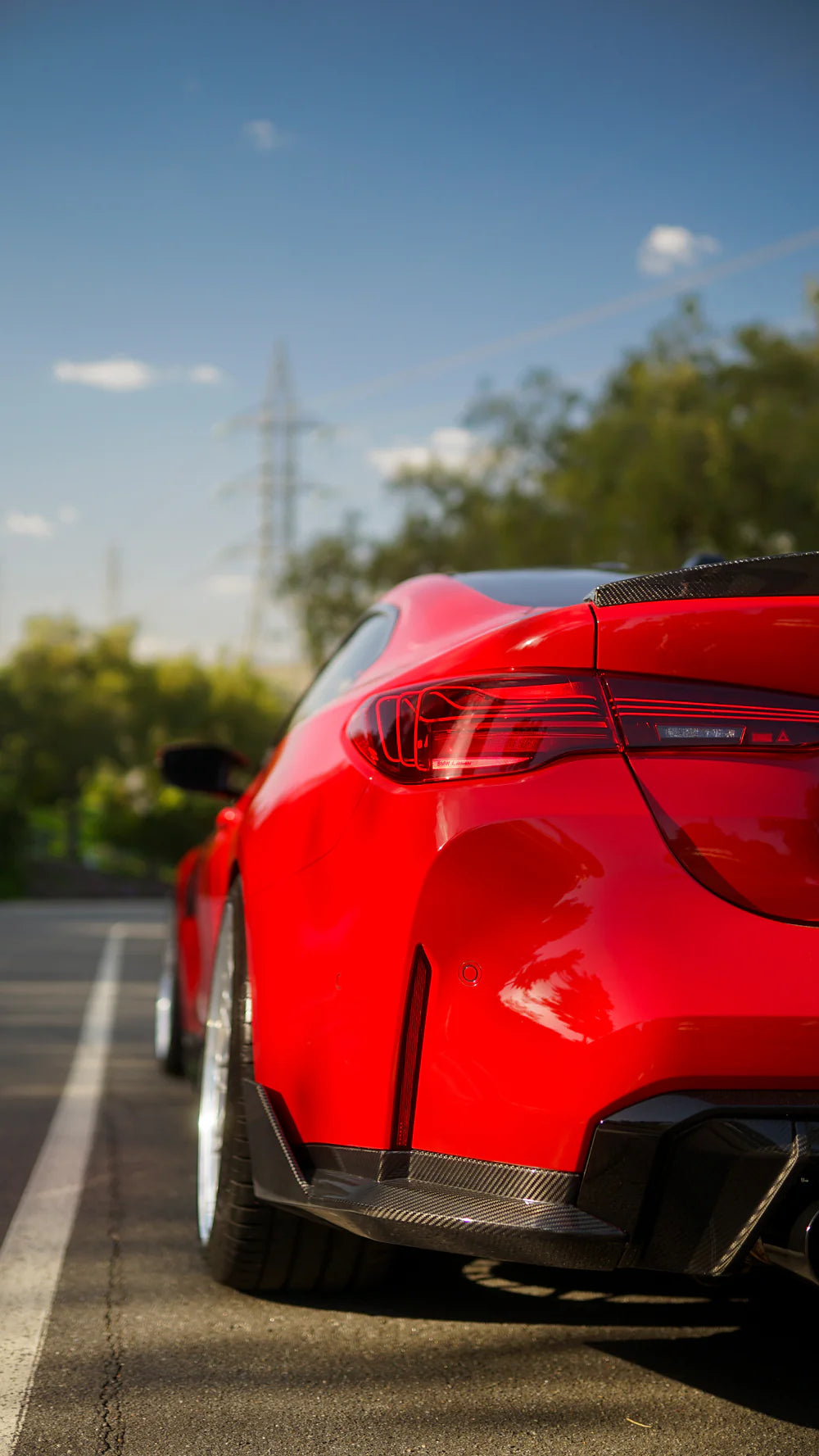 Carbon Fiber Rear Bumper MP Splitters – BMW G80 M3 / G82–G83 M4