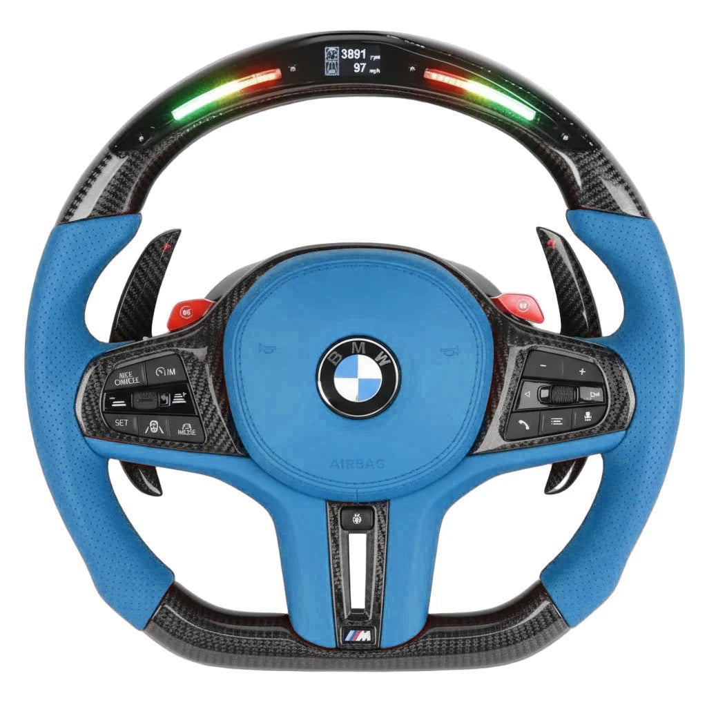 2020+ BMW G-Series Carbon Fiber Steering Wheel - Preset