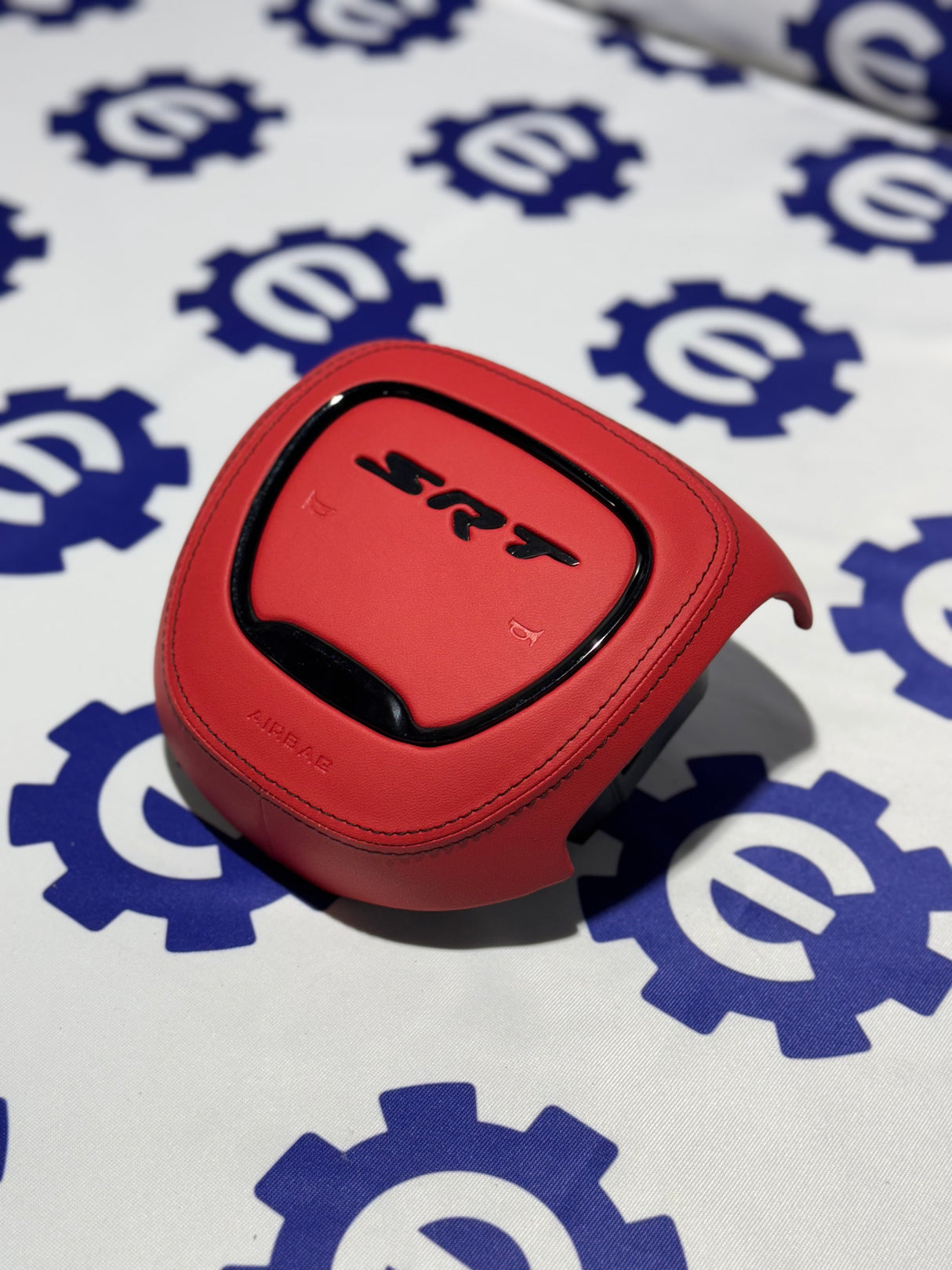 2015+ Dodge Airbag Cover - Red Leather