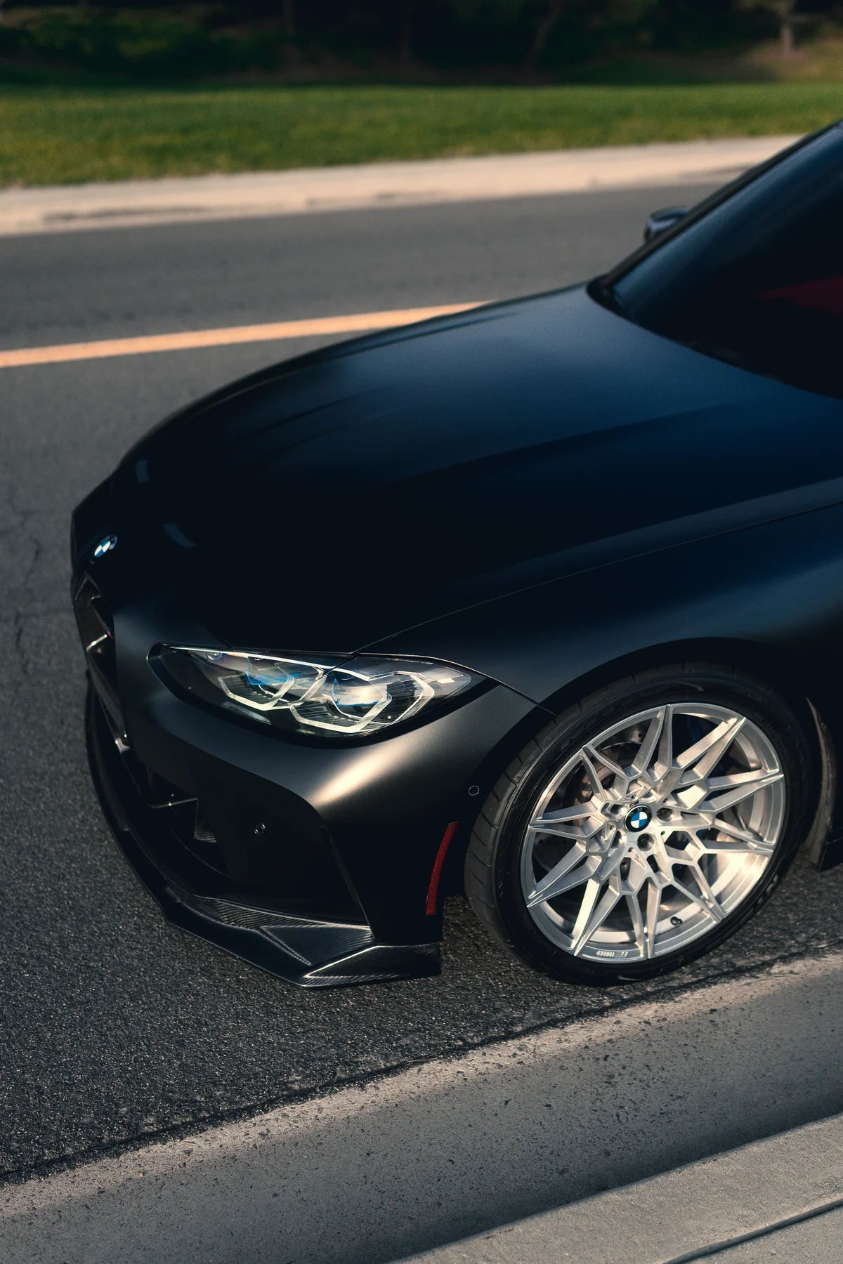 V Style V2 Carbon Fiber Front Lip 1PC- G8X M3/M4