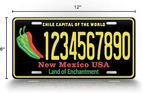 New Mexico Chile License Plate - Custom