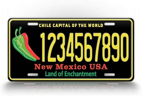 New Mexico Chile License Plate - Custom
