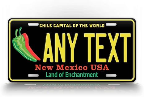 New Mexico Chile License Plate - Custom