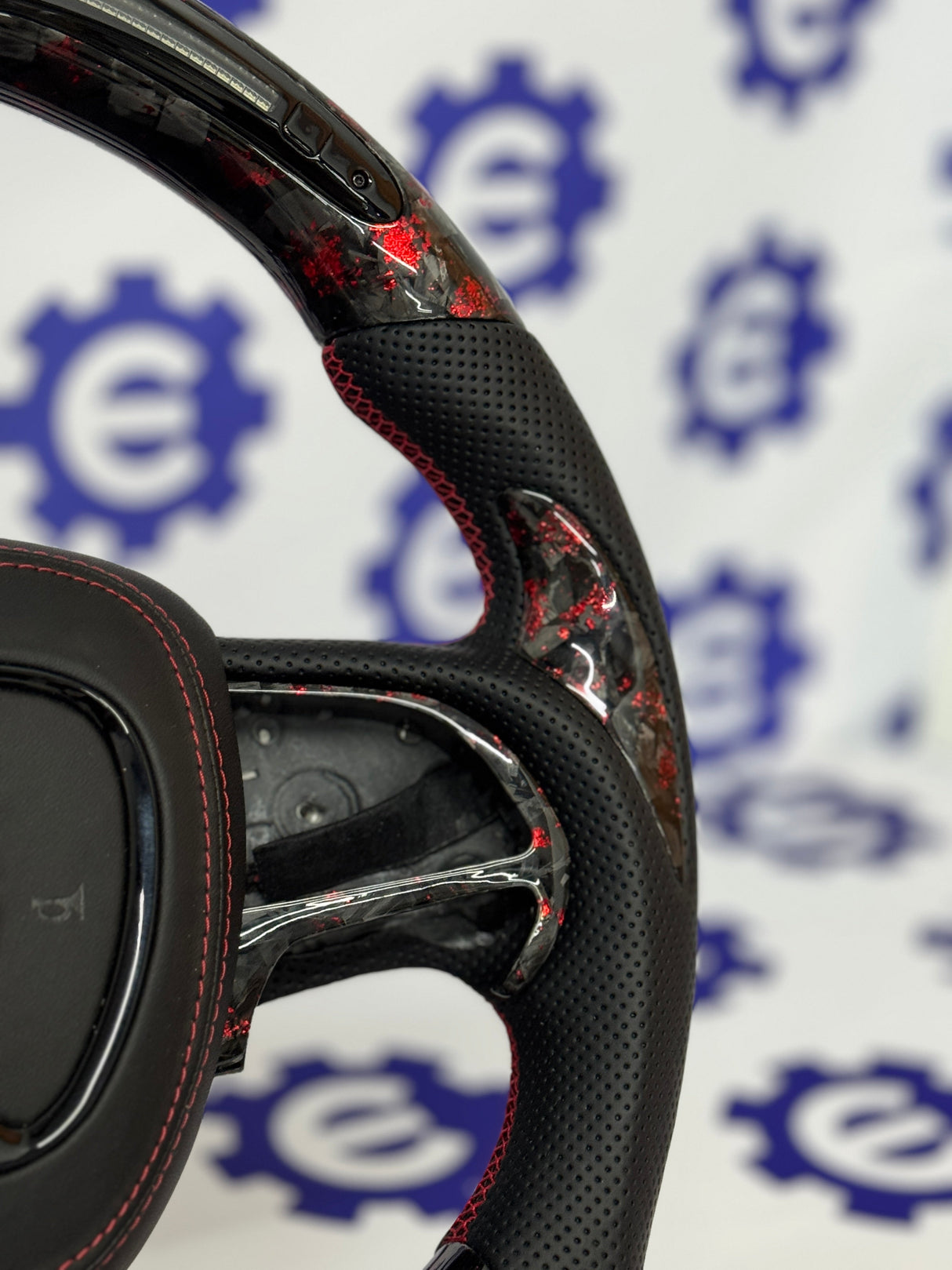 2015-2023 Dodge Charger/Challenger/Durango Carbon Fiber Steering Wheel + Led Screen + Airbag Cover - Preset