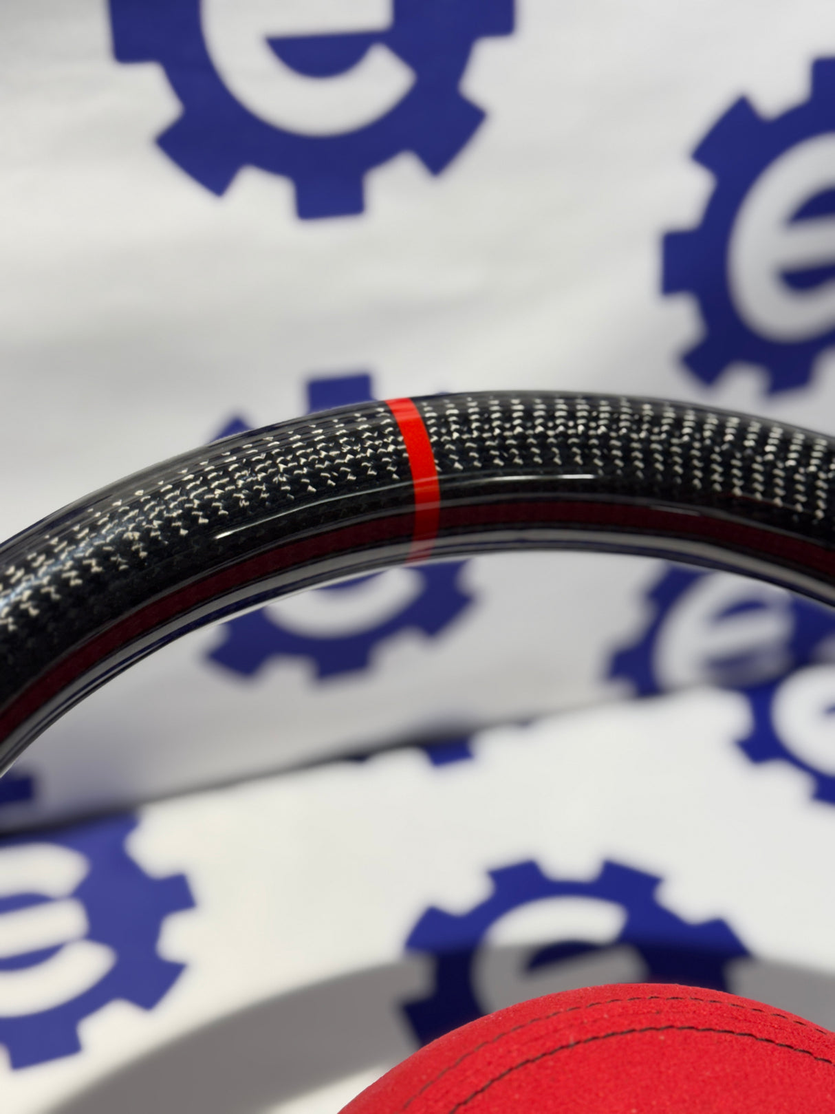 2015-2023 Ford Mustang Carbon Fiber Steering Wheel + Airbag Cover - Preset