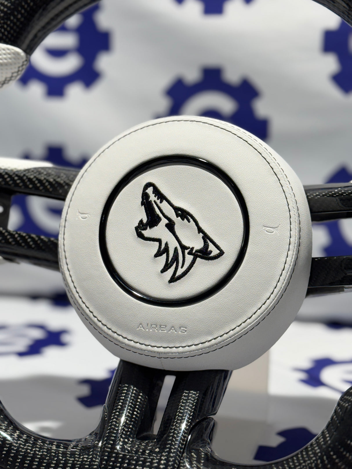 2015-2023 Ford Mustang Carbon Fiber Steering Wheel + Airbag Cover - Preset