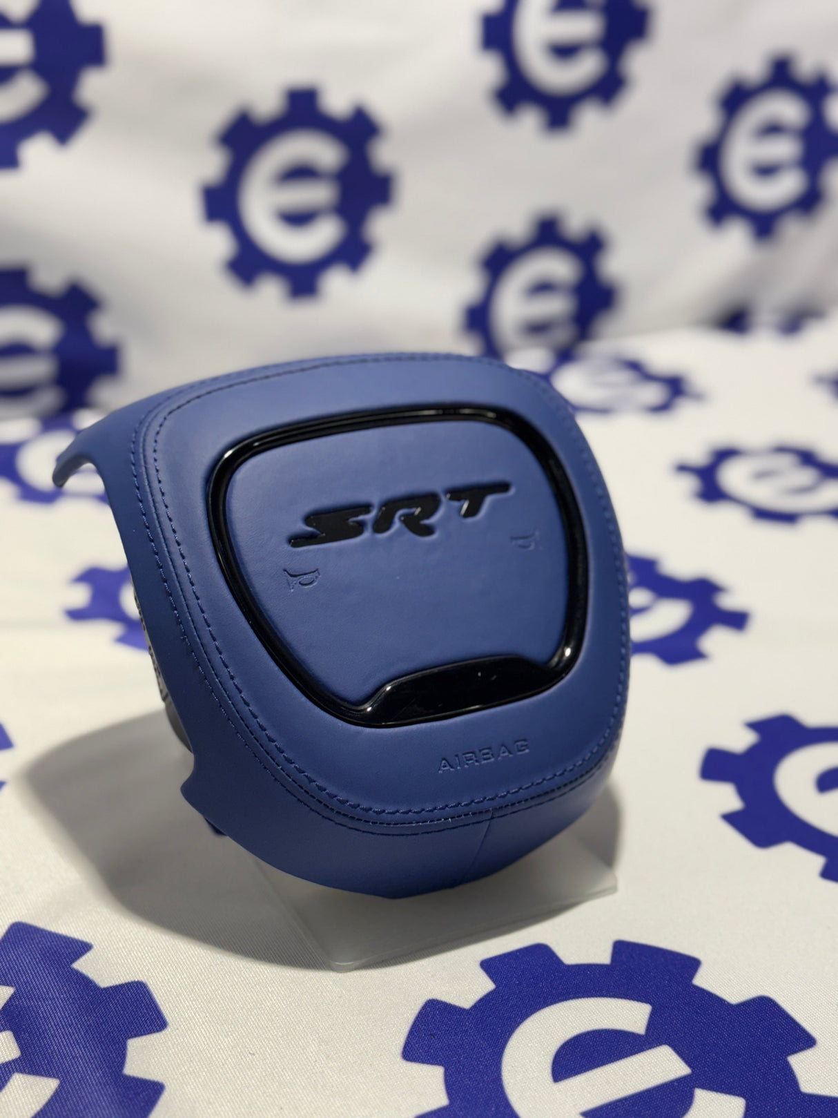 2015-2023 Dodge Airbag Cover - Blue Leather