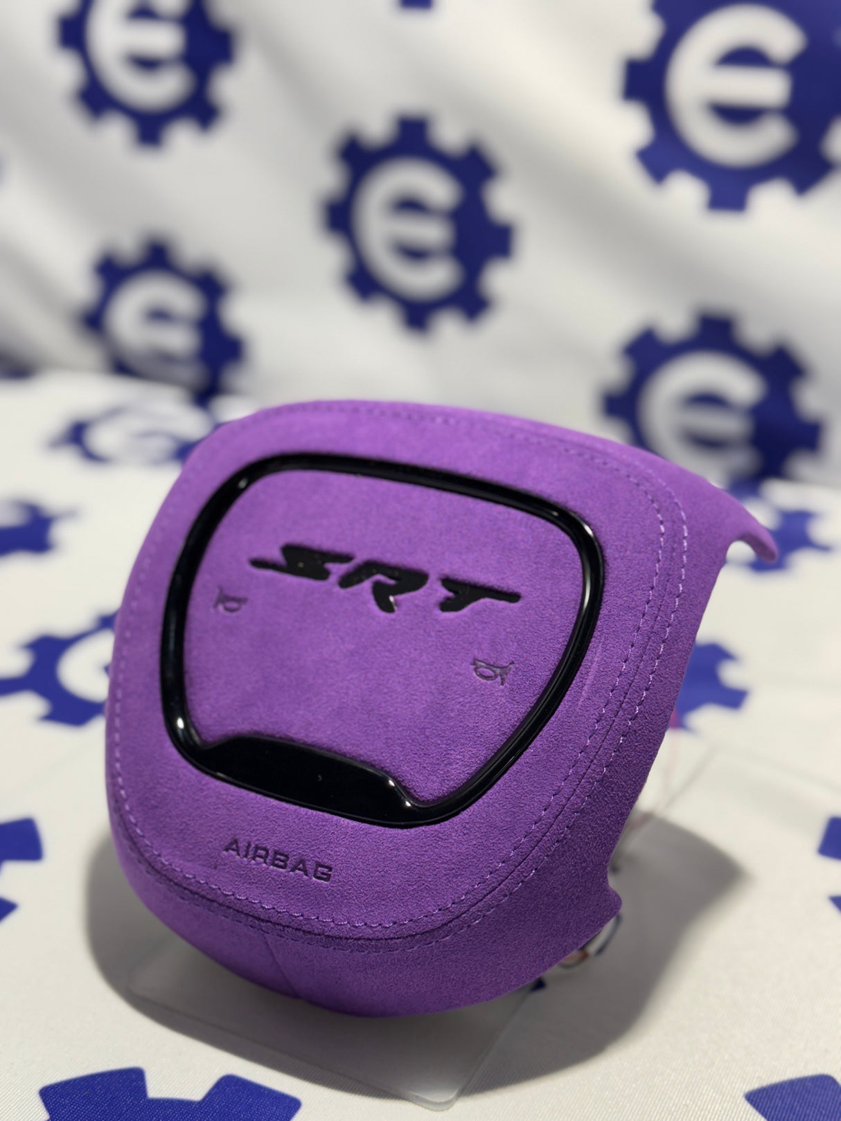 2015+ Dodge Airbag Cover - Red Alcantara