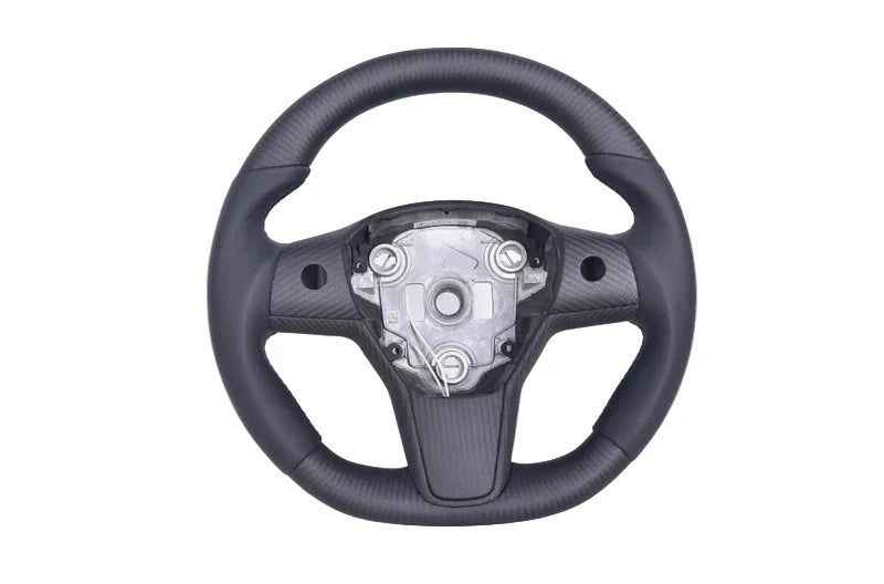 2017-2023 Tesla Model Y Carbon Fiber Steering Wheel - Customizable