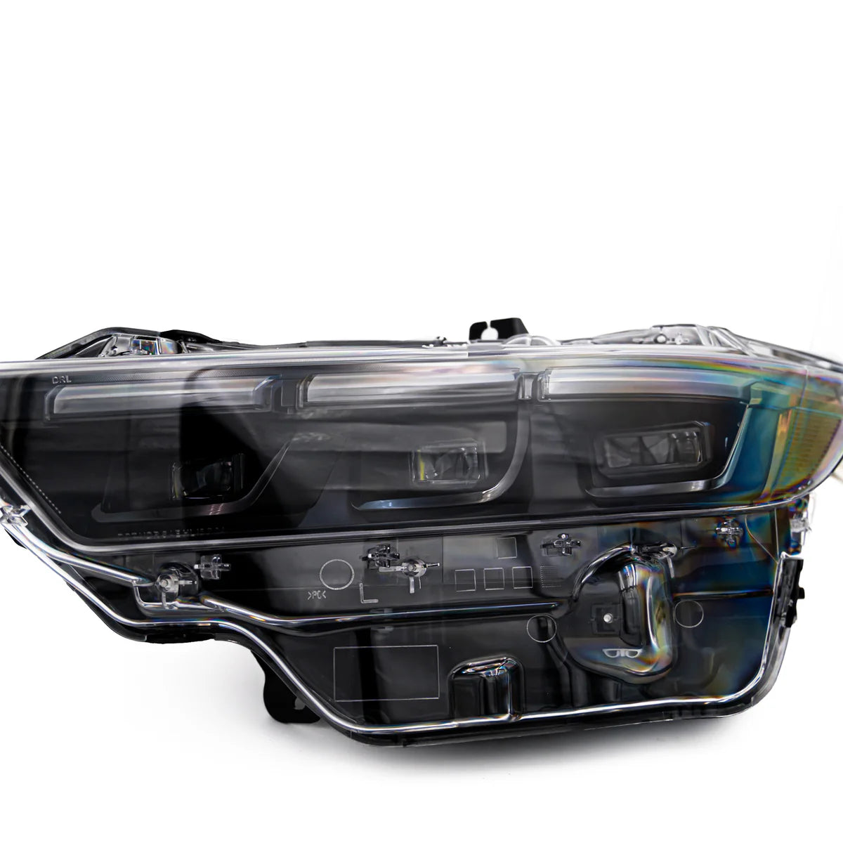 2024+ Ford Mustang S650 RGB Headlights With Gloss Black Housing (Pair)