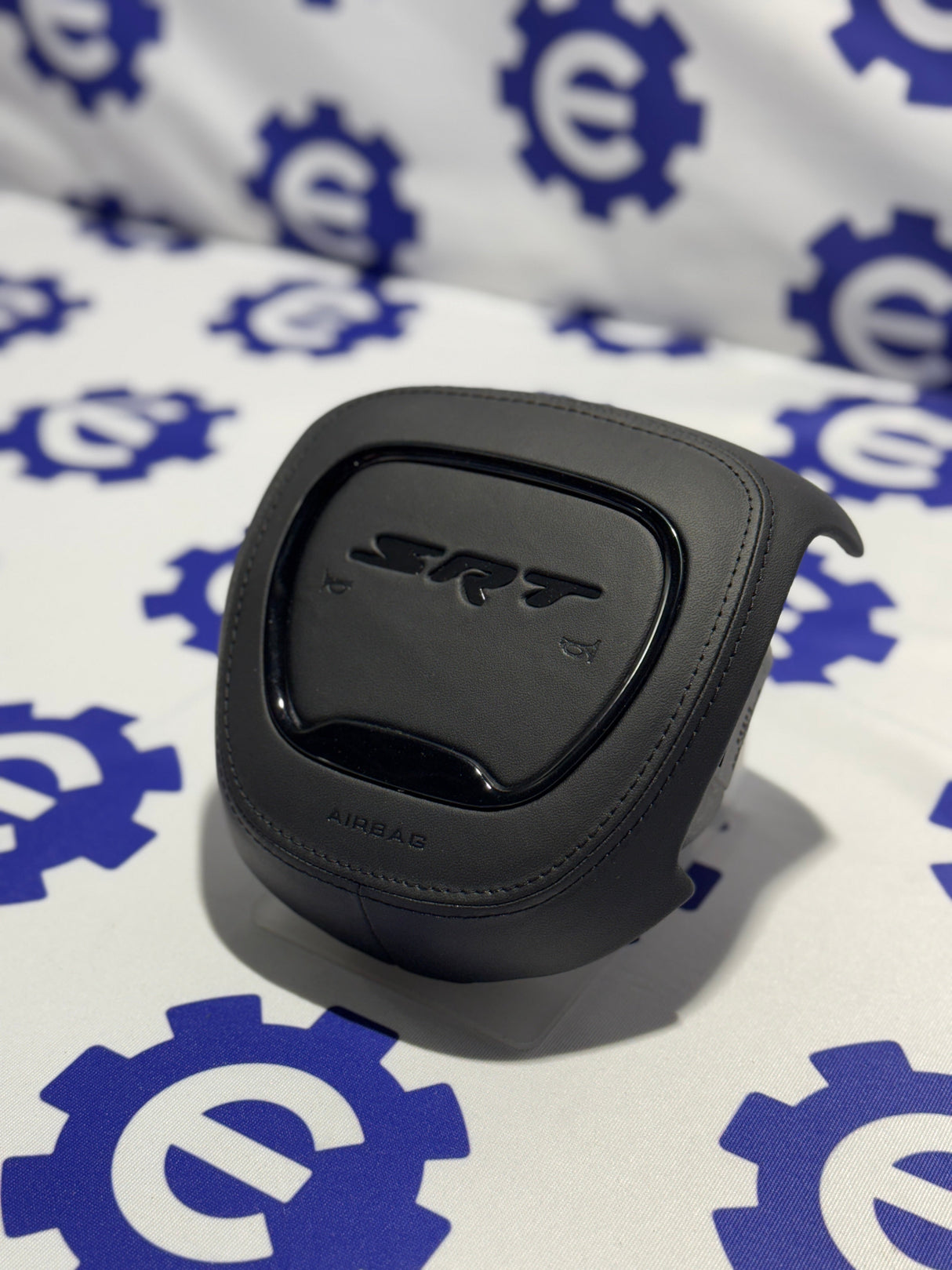 2015-2023 Dodge Airbag Cover - Black Leather