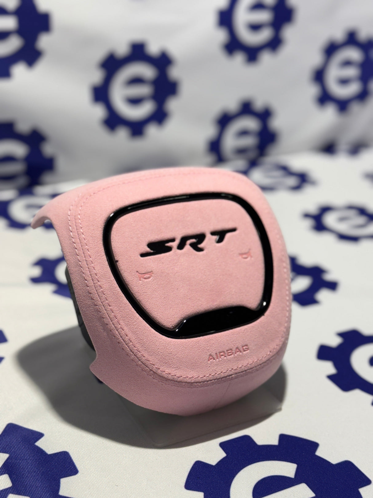 2015-2023 Dodge Airbag Cover - Pink Alcantara