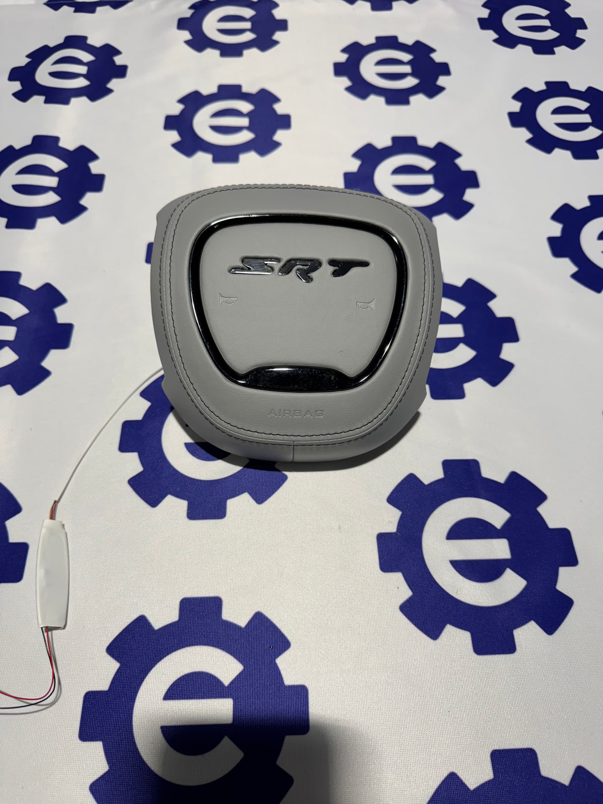 2015+ Dodge Airbag Cover - Grey Leather