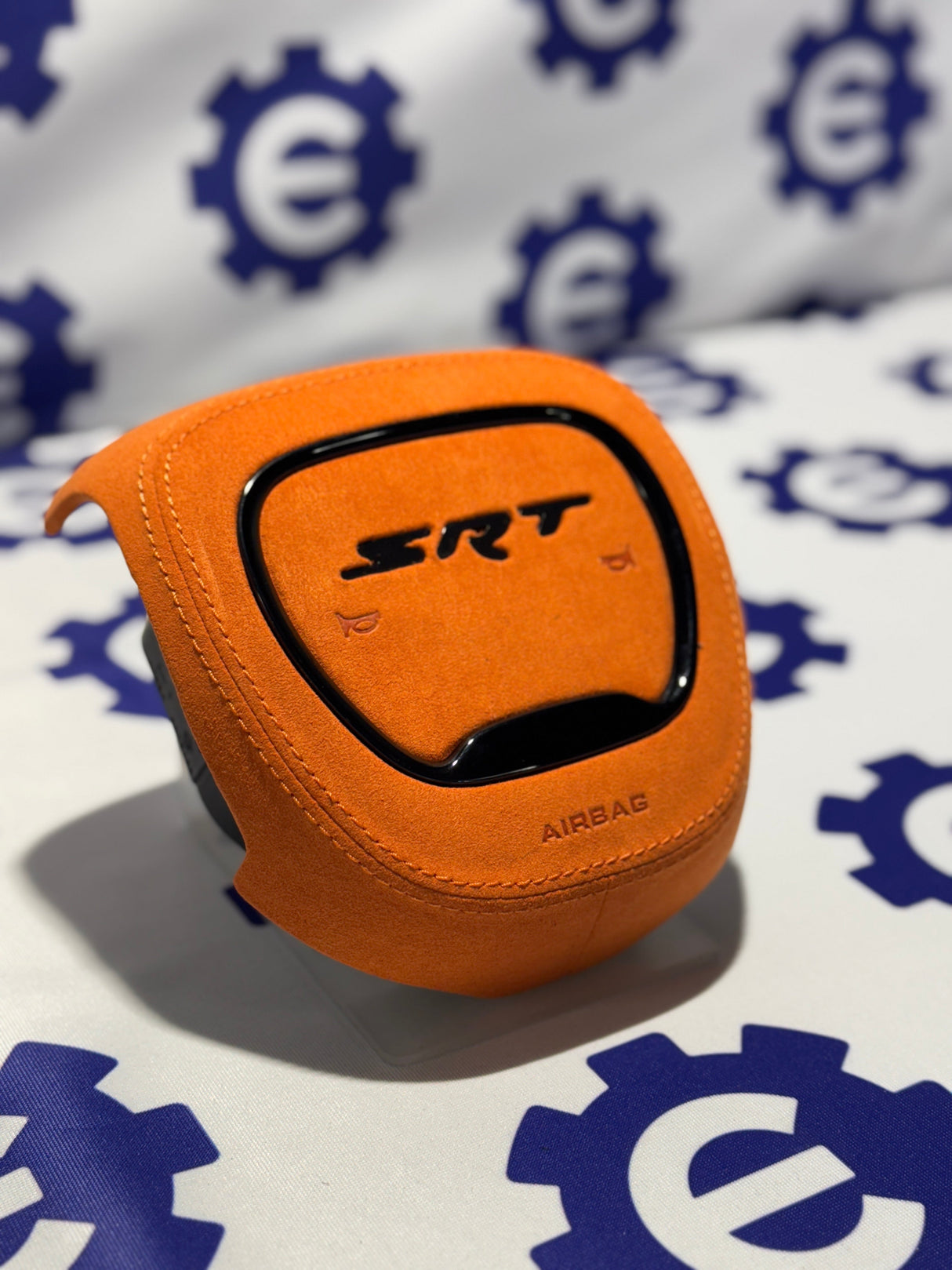 2015-2023 Dodge Airbag Cover - Orange Alcantara