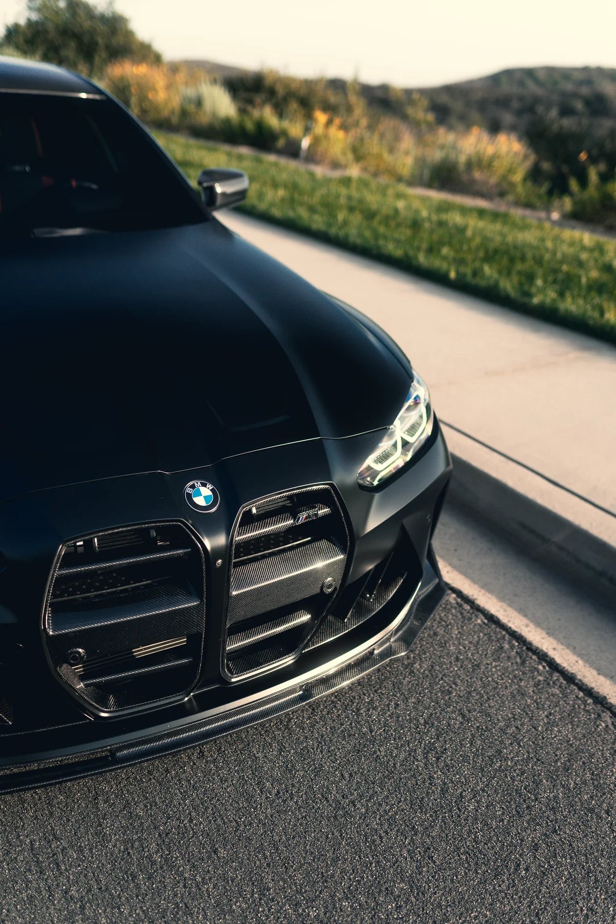 V Style V2 Carbon Fiber Front Lip 1PC- G8X M3/M4