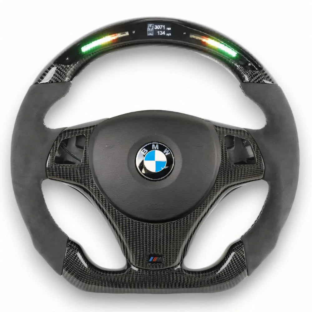 BMW E9X M3 Carbon Fiber Steering Wheel - Customizable