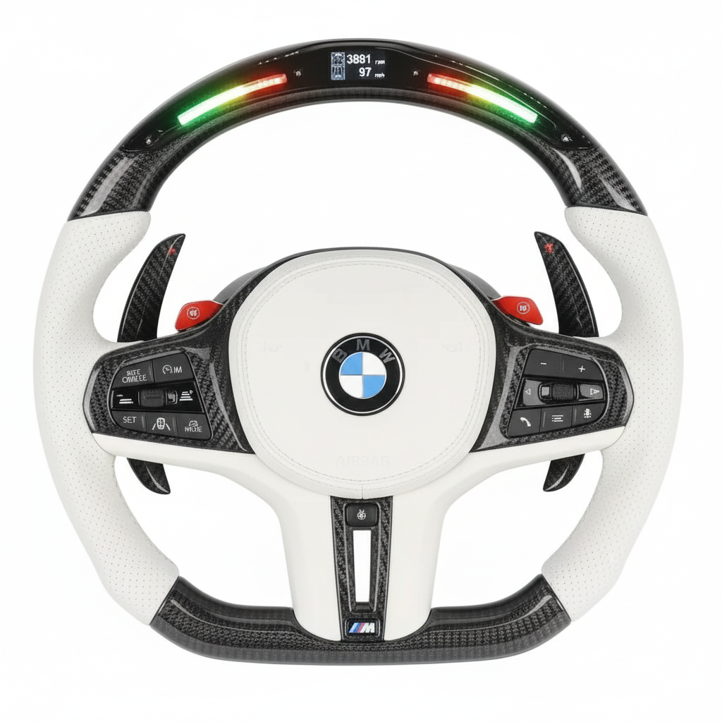 2020+ BMW G-Series Carbon Fiber Steering Wheel - Preset
