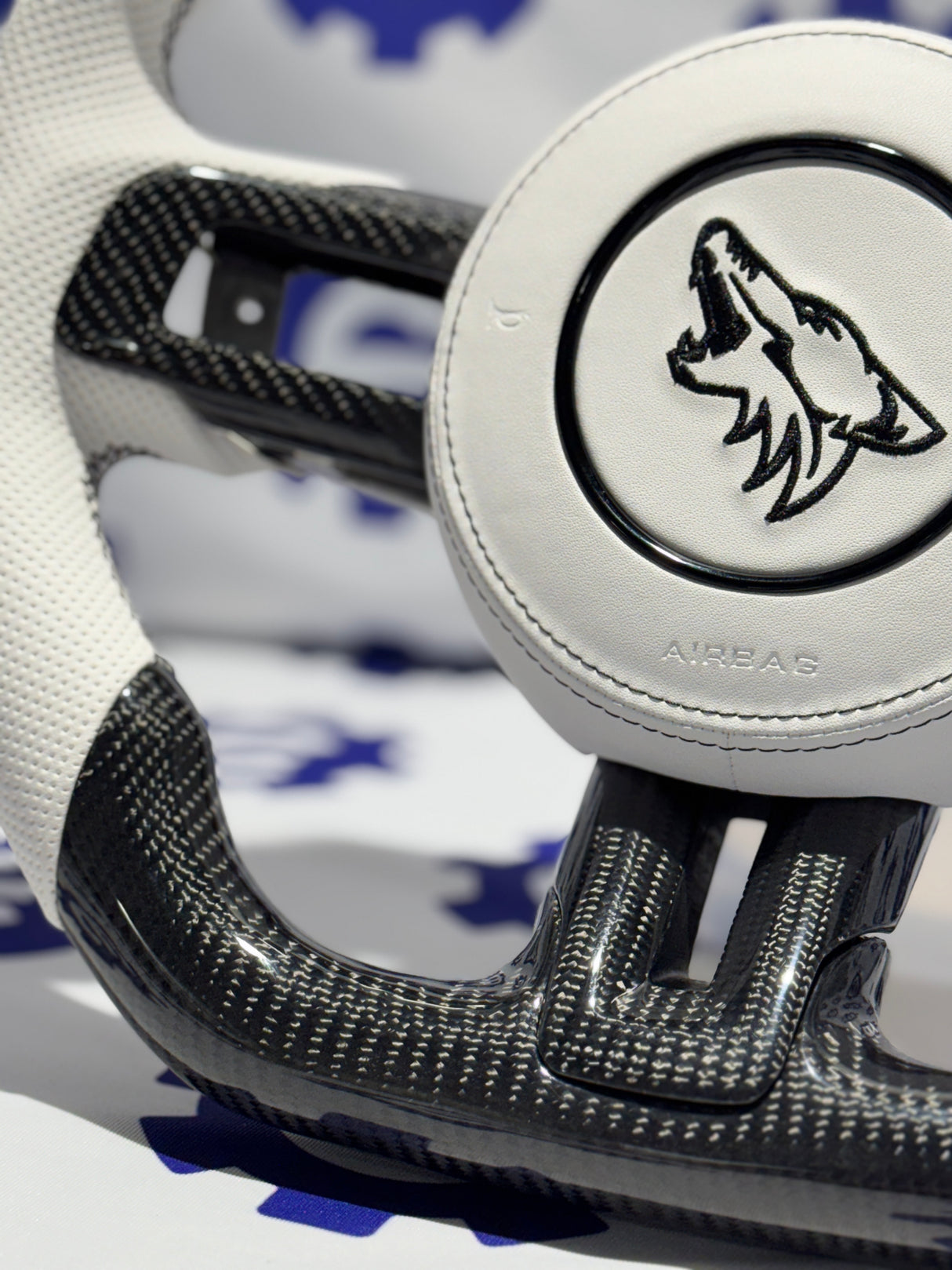 2015-2023 Ford Mustang Carbon Fiber Steering Wheel + Airbag Cover - Preset