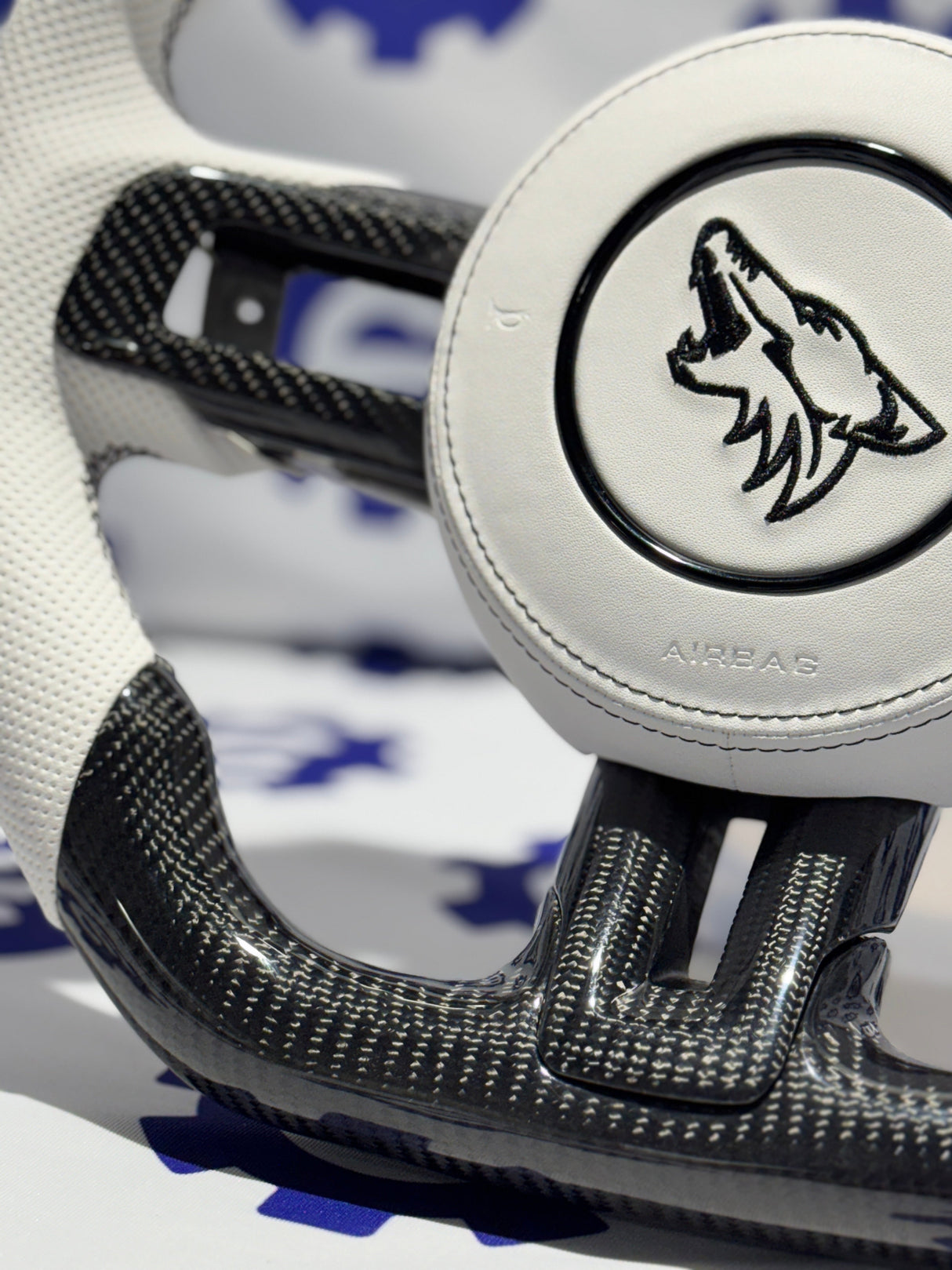 2015-2023 Ford Mustang Carbon Fiber Steering Wheel + Airbag Cover - Preset