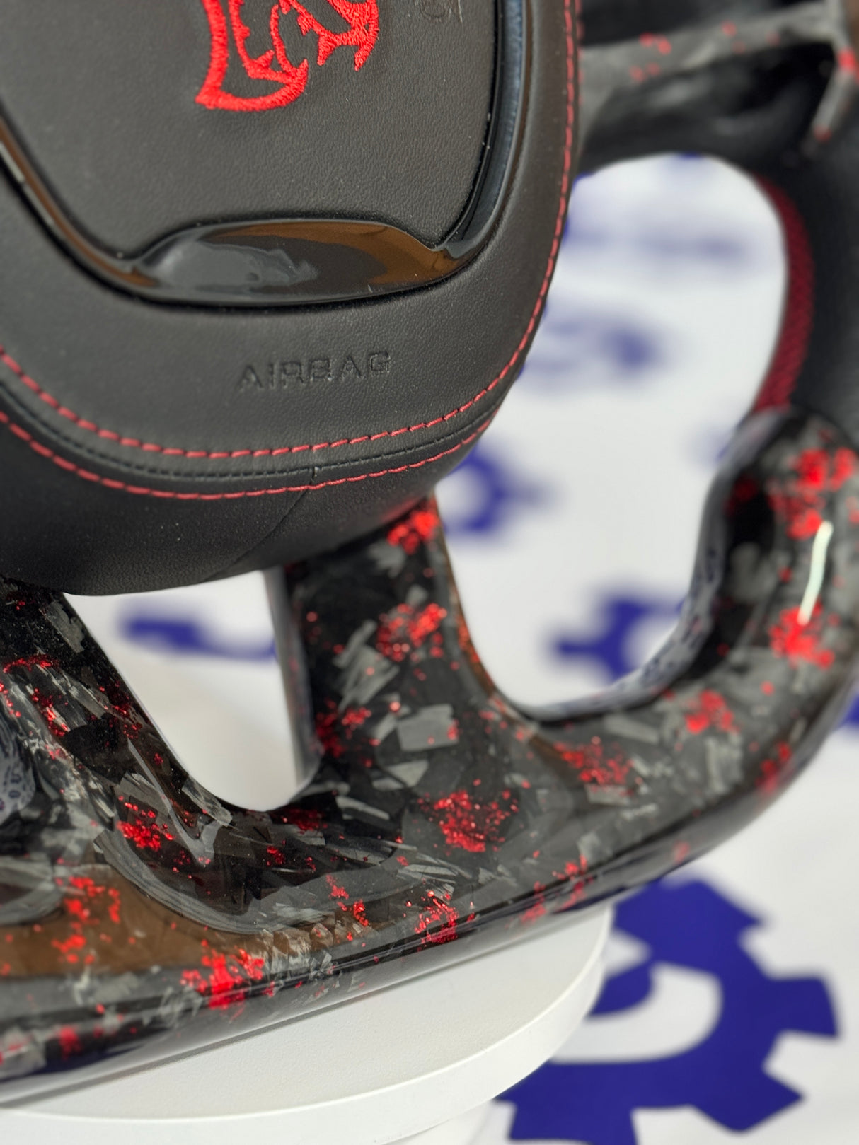 2015-2023 Dodge Charger/Challenger/Durango Carbon Fiber Steering Wheel + Led Screen + Airbag Cover - Preset