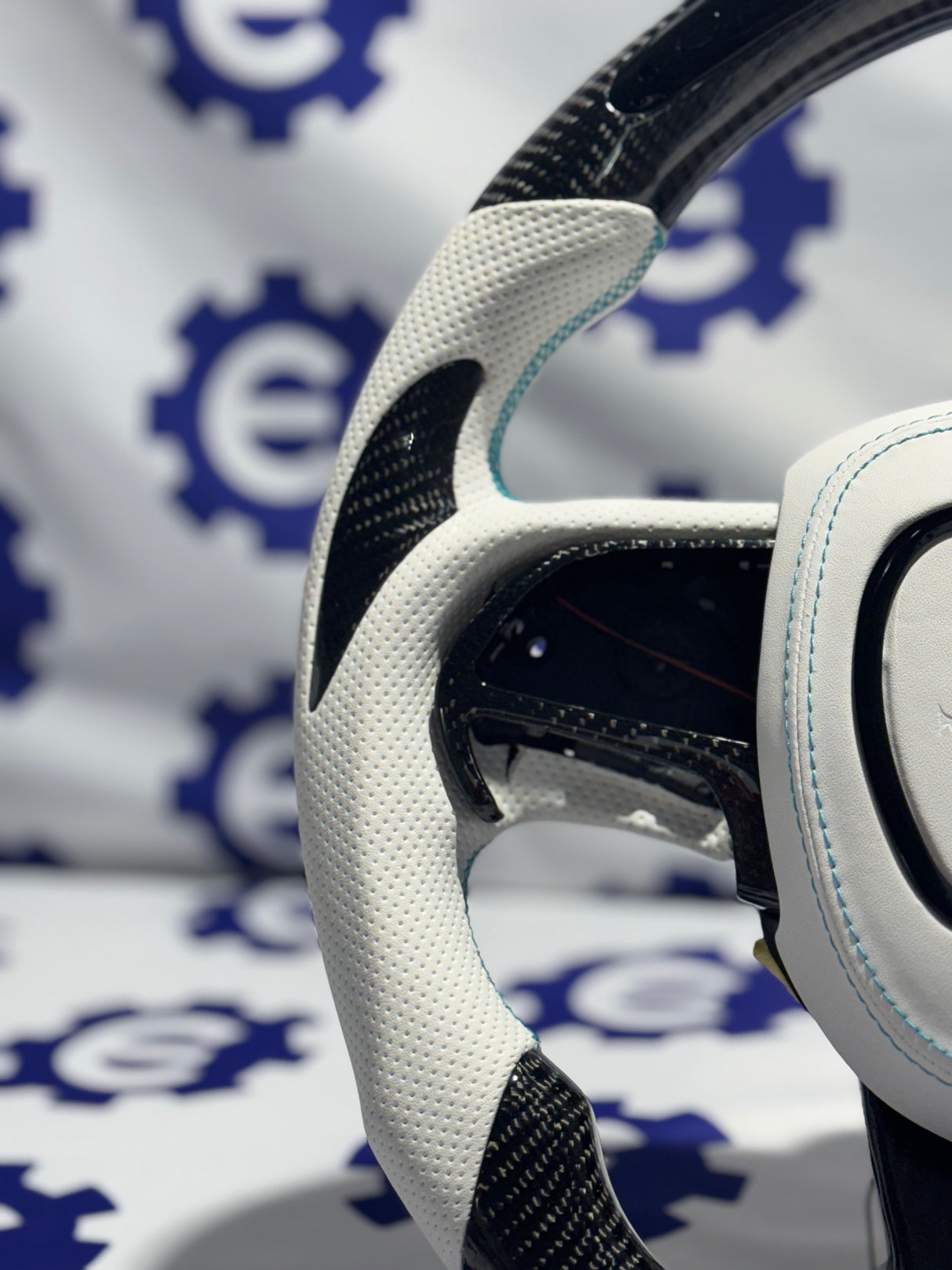 2015-2023 Dodge Charger/Challenger/Durango Carbon Fiber Steering Wheel + Led Screen + Airbag Cover - Preset