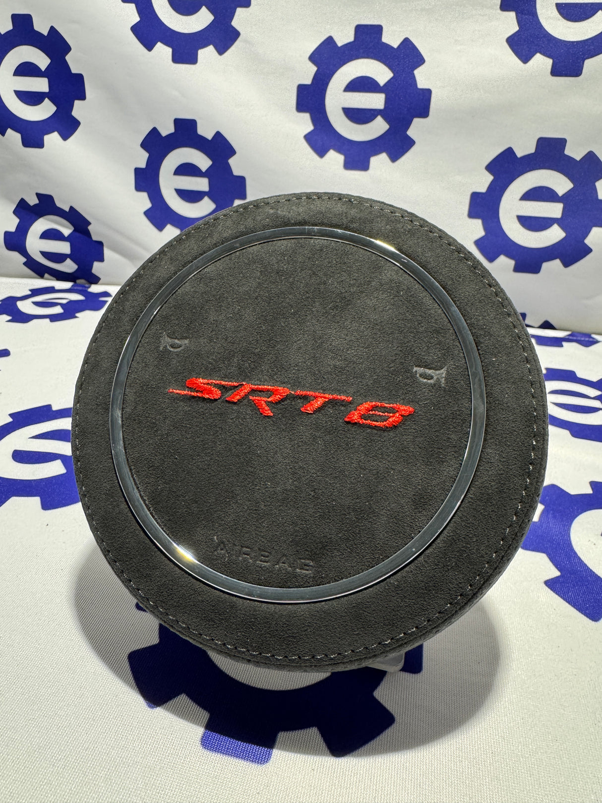 2015+ Dodge Airbag Cover - Grey Leather