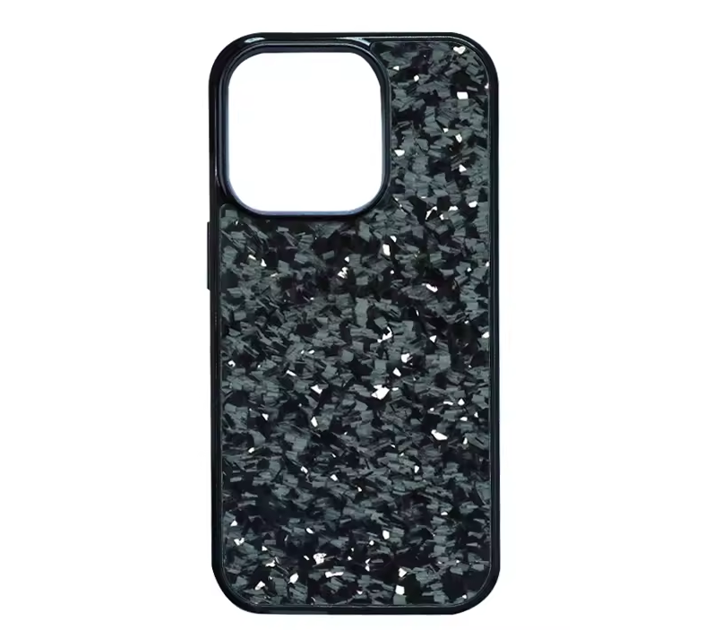 Forged Carbon Fiber with White Flakes - Phone Case