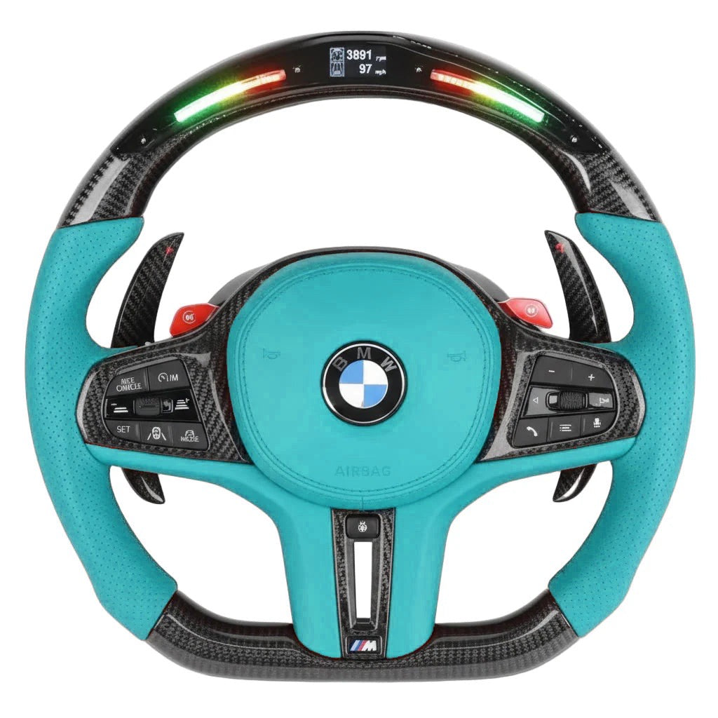 2020+ BMW G-Series Carbon Fiber Steering Wheel - Preset