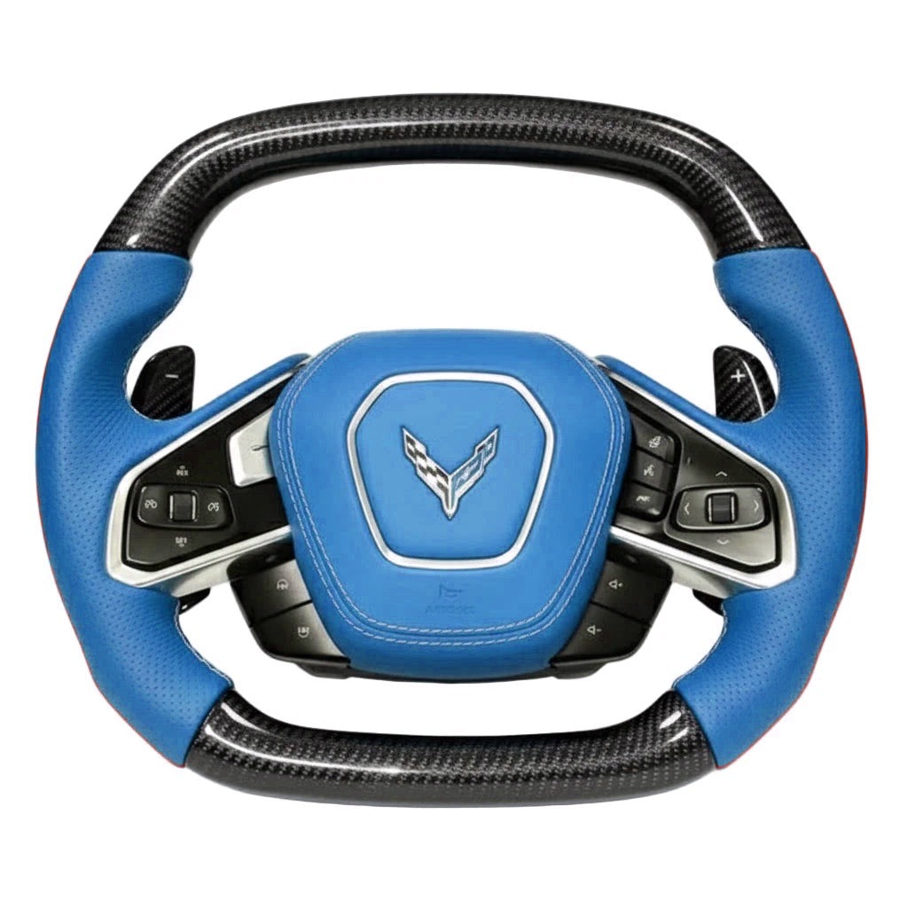 C8 Corvette Carbon Fiber Steering Wheel - Preset