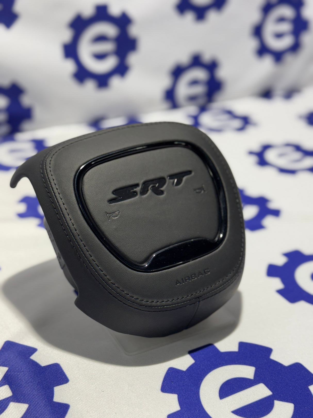 2015+ Dodge Airbag Cover - Blue Leather