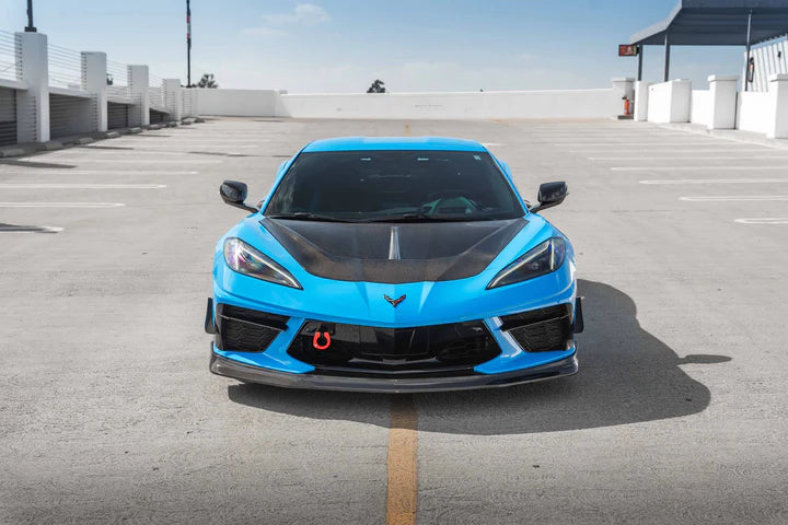 Corvette C8 Track Style Carbon Fiber Hood