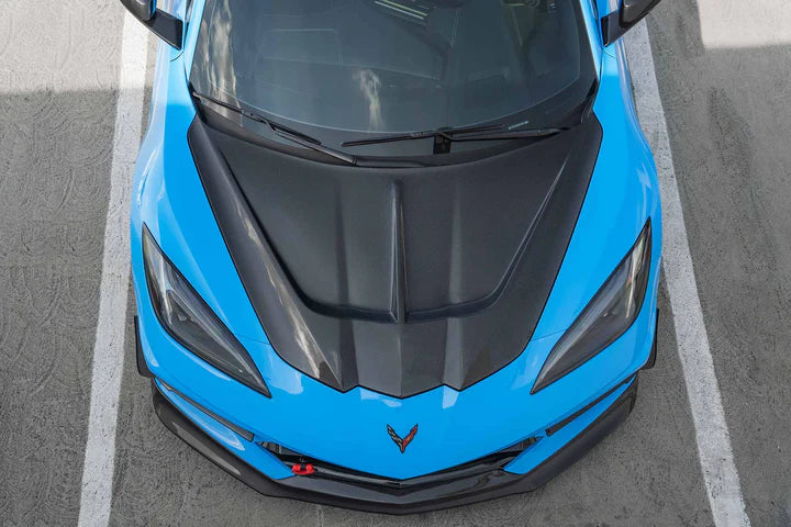 Corvette C8 Track Style Carbon Fiber Hood