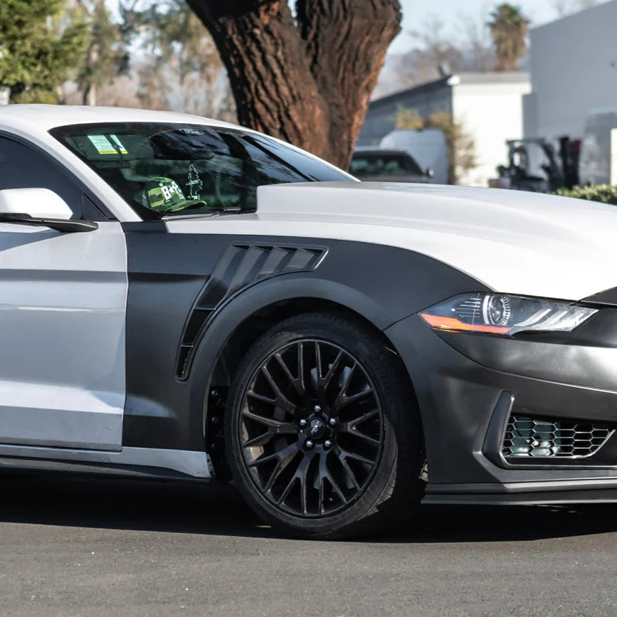Aluminum (GTD Style) Fenders for 2018-2023 Ford Mustang