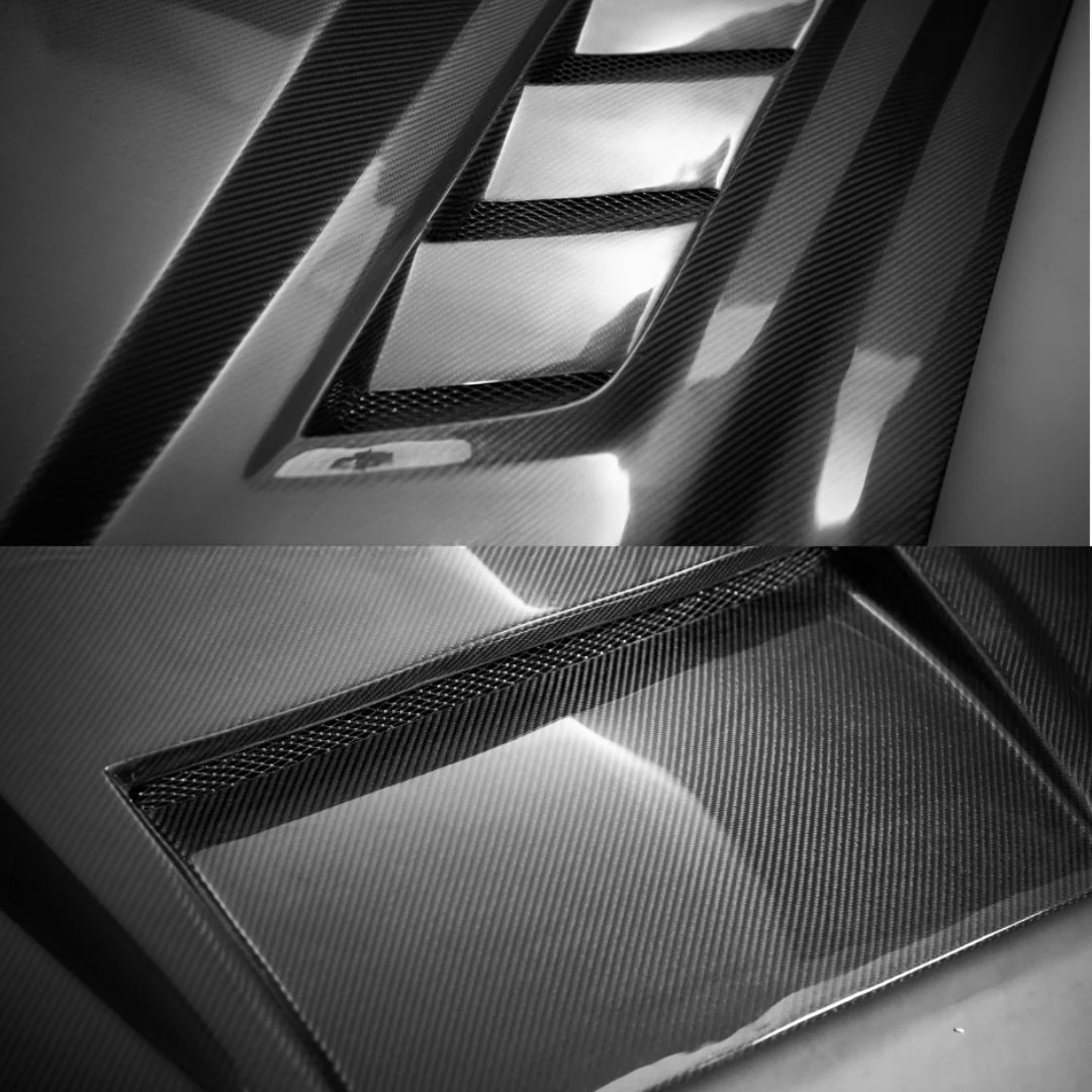 2015-2023 Mustang Carbon Fiber Terminator Style Cowl Hood