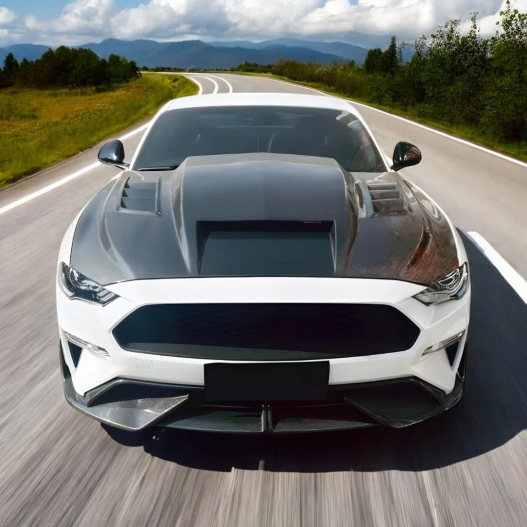 2015-2023 Mustang Carbon Fiber Terminator Style Cowl Hood