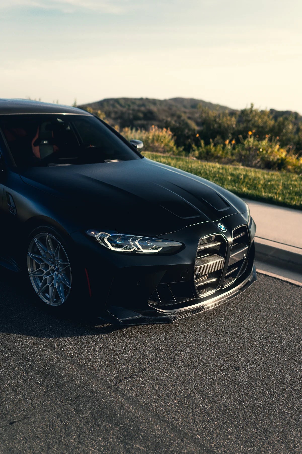 V Style V2 Carbon Fiber Front Lip 1PC- G8X M3/M4