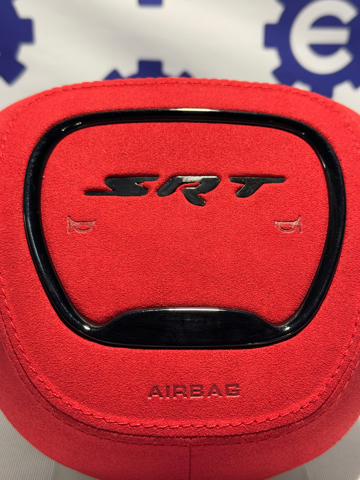 2015+ Dodge Airbag Cover - Black Leather