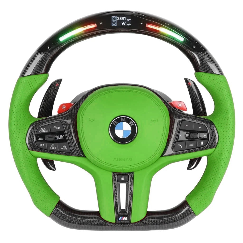 2020+ BMW G-Series Carbon Fiber Steering Wheel - Preset