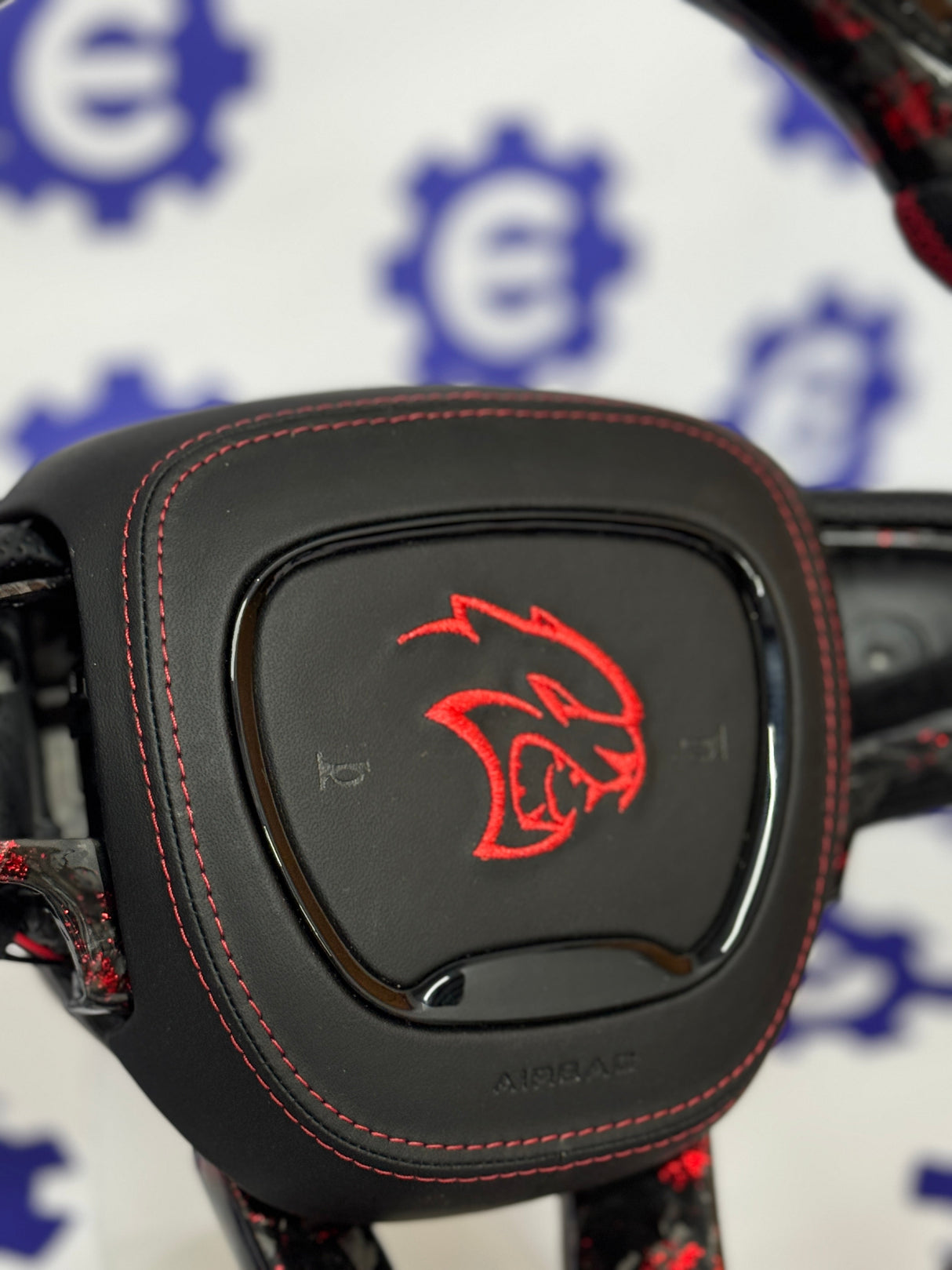 2015-2023 Dodge Charger/Challenger/Durango Carbon Fiber Steering Wheel + Led Screen + Airbag Cover - Preset